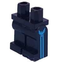 Hips and Black Legs with Dark Azure Stripes , Falcon on Sides print