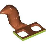 Minifig Hipwear Tail Raccoon / Cat / Fox Costume with Lime Hip Print