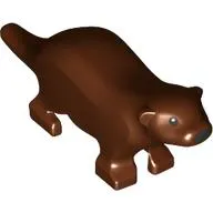 Animal, Otter, Black Eyes and Nose Print