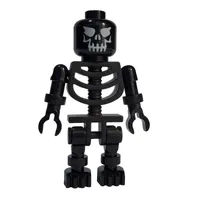 Skeleton, Evil Face, Black