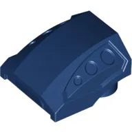 Slope Curved 2 x 2 No Studs - 3 Recessed Side Ports