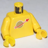 Torso Classic Space Logo Print, Yellow Arms and Hands