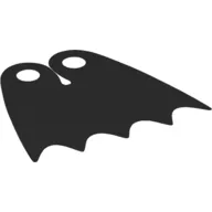 Neckwear Cape, Scalloped 5 Points, Tear-Drop Neck Cut [Spongy Stretchable Fabric]