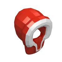 Hood Fur-lined with White Fur Trim Print