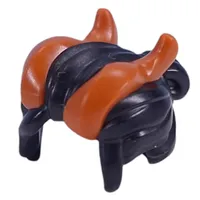 Hair with Dark Orange Horns pattern