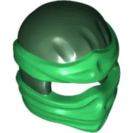 Wrap with Short Back Knot, Green Pattern