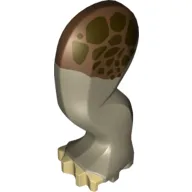 Animal Body Part, Dinosaur, Triceratops Leg, Left, Rear / Hind, with Pin, Tan Nails and Reddish Brown and Dark Brown Print