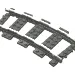 Vehicle Track, Train, 9V Curved