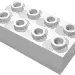 Minitalia Brick 2 x 4 with Centre Cross Supports