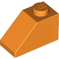 Brick Sloped 45° 2 x 1 with Bottom Pin