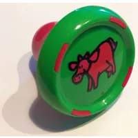 Music Builder Sound Plug with Red Base and Red Cow Print
