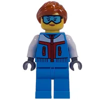 Dark Azure Torso, Dark Azure Legs, Dark Orange Hair, Goggles