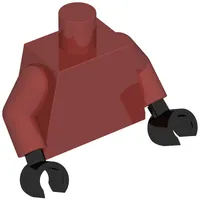 Torso Armor, Sand Blue Symbol, Medium Azure Straps, Dark Bluish Gray Armour, Gold Trim print, Dark Red Arms, Black Hands