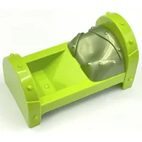 Duplo Bed 3 x 5 x 2 1/2, with Rivets, and 'Metal Sheet' Pillow