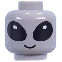 Minifig Head, Classic Alien print