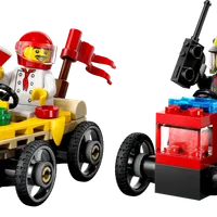 Pizza vs. Fire Truck Race Car Pack