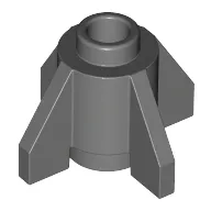 Brick Round 1 x 1 with Fins, Open Stud
