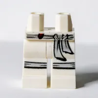 Hips and White Legs with Silver Sash, Knee Straps