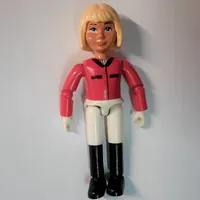 Belville Figure Articulated Elbows, Child, Female, Light Yellow Hair, White Shorts, Red Shirt