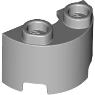 Brick Round, Half 1 x 2