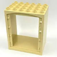 Duplo Door Frame / Entryway with Double Doorway and 4 x 6 Studs on Top