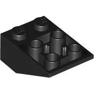 Brick Sloped Inverted 33° 3 x 2, Connections between Studs, Ovoid Bottom Pin