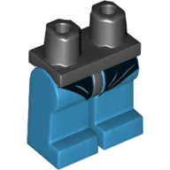 Hips and Dark Azure Legs with Black Leotard Print (Nightwing)