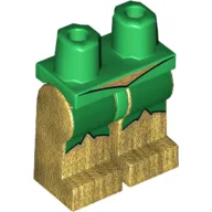 Hips and Pearl Gold Legs with Green Markings and Gold Belt Print (Hawkman)