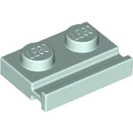Plate Special 1 x 2 with Door Rail