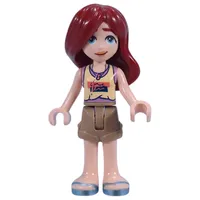 Paisley - Bright Light Yellow Top, Dark Tan Shorts