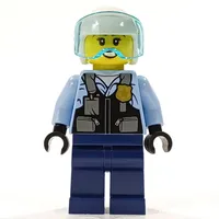 Rooky Partnur, White Helmet, Dark Blue Legs