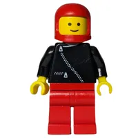 Black Torso, Red Legs, Red Helmet