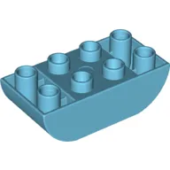 Duplo Brick 2 x 4 Curved Bottom