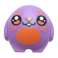 Pillow Plush Toy with Coral Chest, Teeth, Black Eyes print