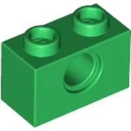 Technic Brick 1 x 2 [1 Pin Hole]