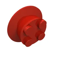 Train Wheel with 2 x 2 Stud Center, Beveled Tread and Cam Axle for Motor