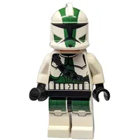 Clone Commander Gree, 41st Elite Corps Armor, Dark Green Markings (3626b Head)