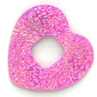 Clikits Icon Accent, Heart, Foil 2 5/8 x 2 5/8 with Textured Iridescent Surface