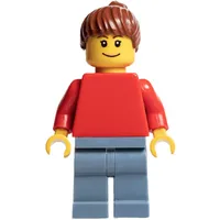 Woman - Red Torso, Sand Blue Legs