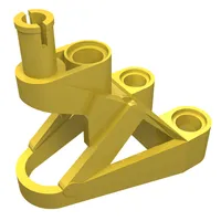 Large Figure Foot, 3 x 4 1/2 x 2 1/3 with Technic Pin Connector