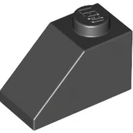 Brick Sloped 45° 2 x 1 with Bottom Pin