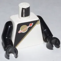 Torso Classic Space Logo, Futuron Black Print, Black Arms and Hands