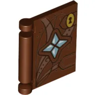 Book Cover With 4 Stones and Keyhole Print