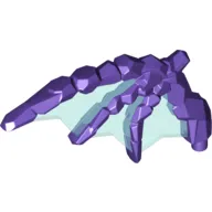 Creature Body Part, Wing, Rocky with Smooth Trans-Light Blue Membranes Pattern
