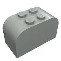 Brick Curved 2 x 4 x 2 Double [Plain]