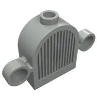 Grille 1 x 2 x 2 Round Top [Lights & Centre Top Stud]