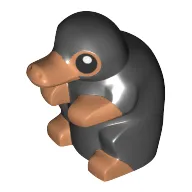 Creature, Niffler with Black Eyes and Hair Print