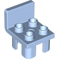 Duplo Chair with 4 Studs and Squared Back