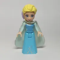 Elsa - Light Aqua Glitter Cape, Bow