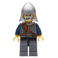 Knight, Dark Blue, Helmet, White Beard